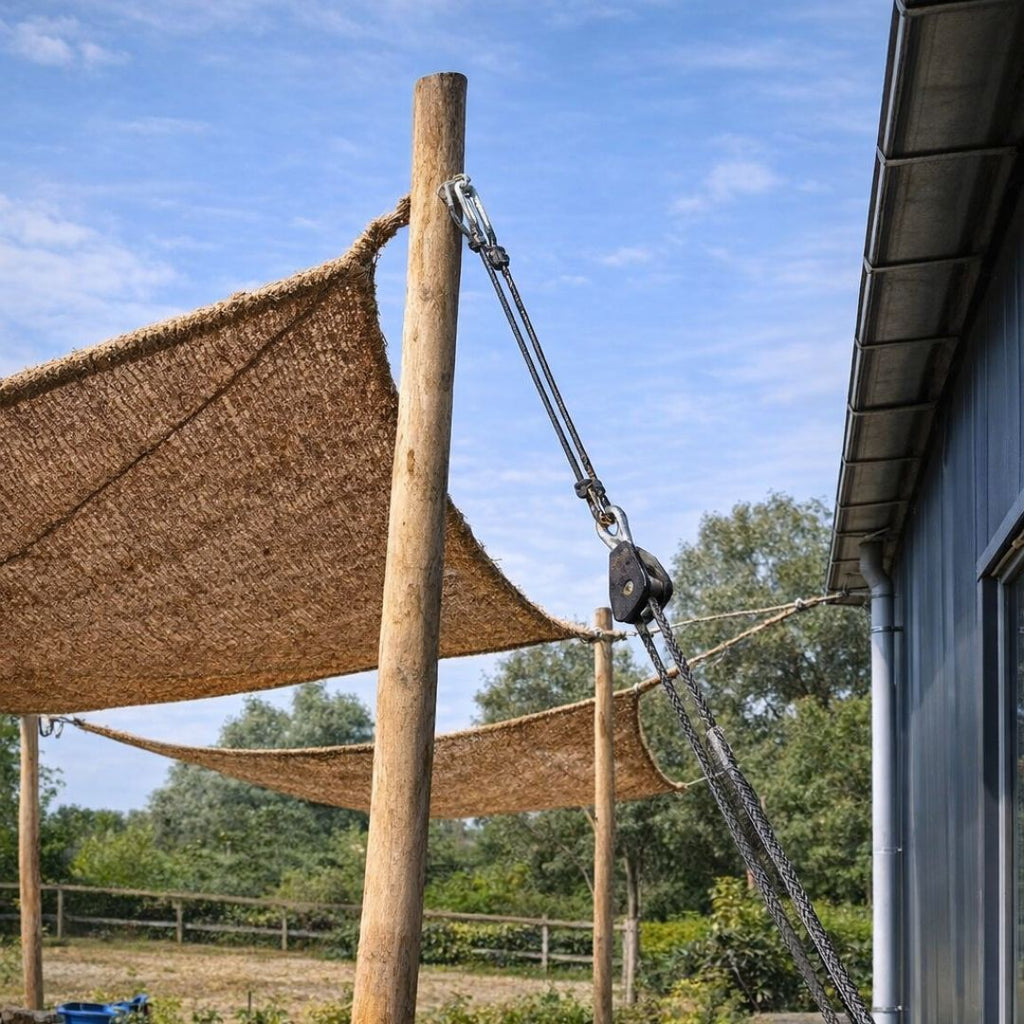 Schaduwdoek van kokosvezel - <strong>vierkant</strong>